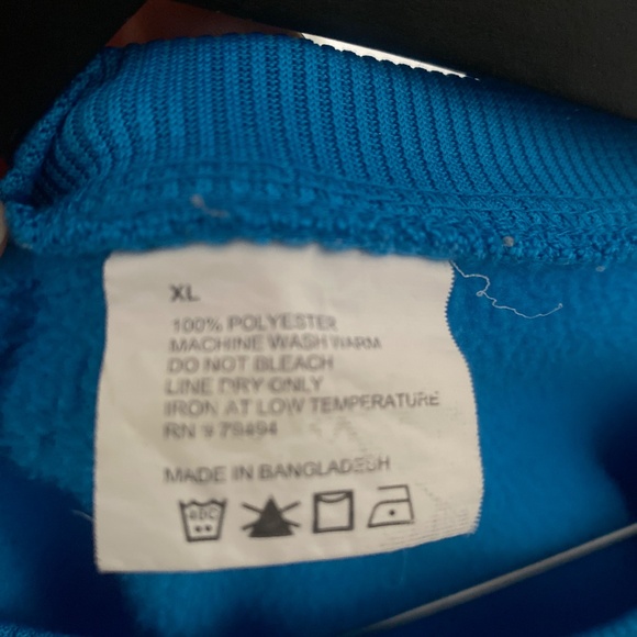 Bud Light blue teal size xl crew neck sweatshirt long sleeve - Picture 3 of 8